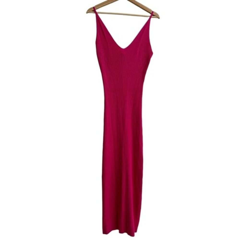 Hot Pink Cami Knit Sweater Dress